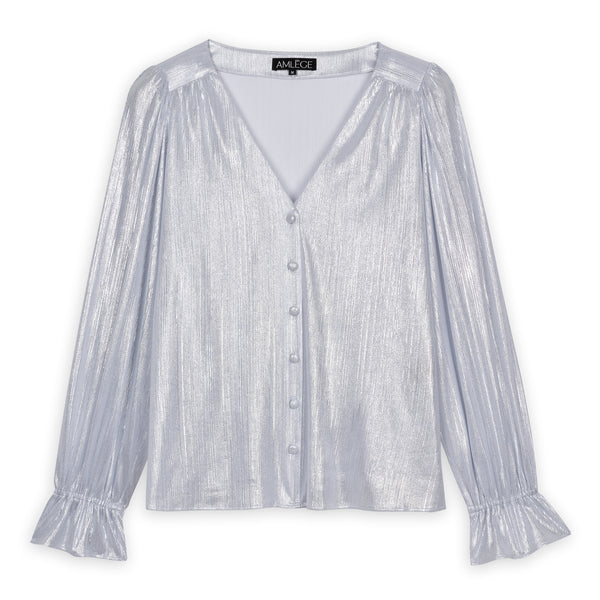 Sparkles silver blouse