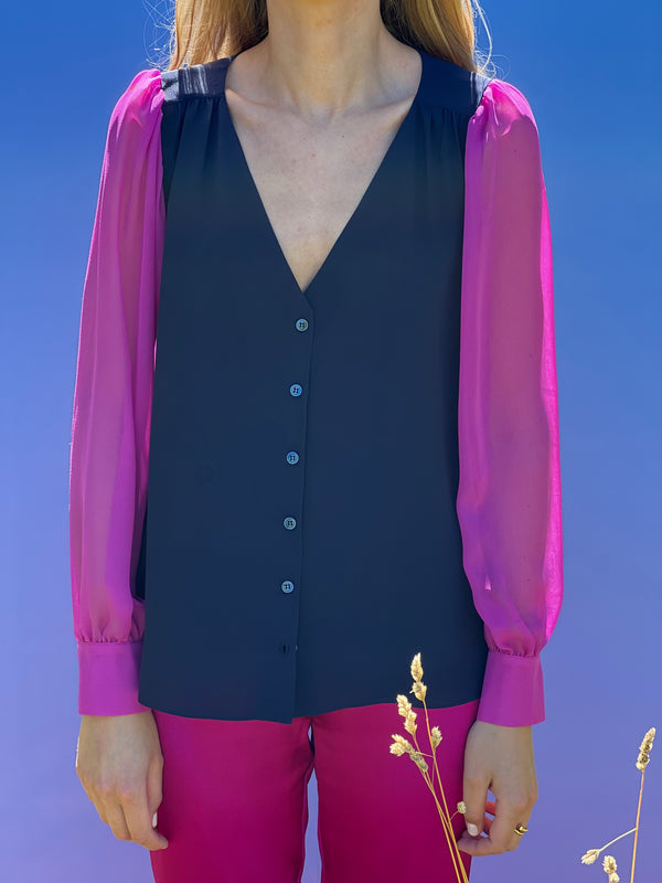 Chemisier Eden magenta