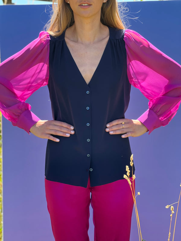 Chemisier Eden magenta